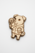 Pitbull Botanist – Wood Magnet
