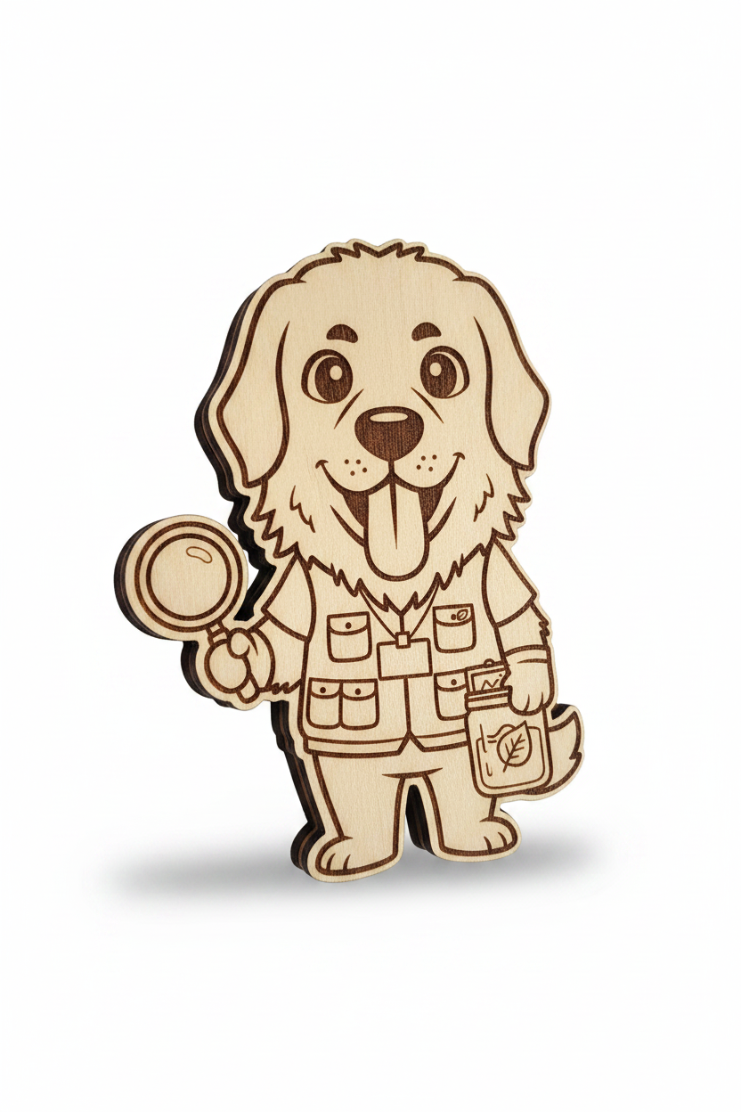 Newfoundland Biologist – Wood Magnet