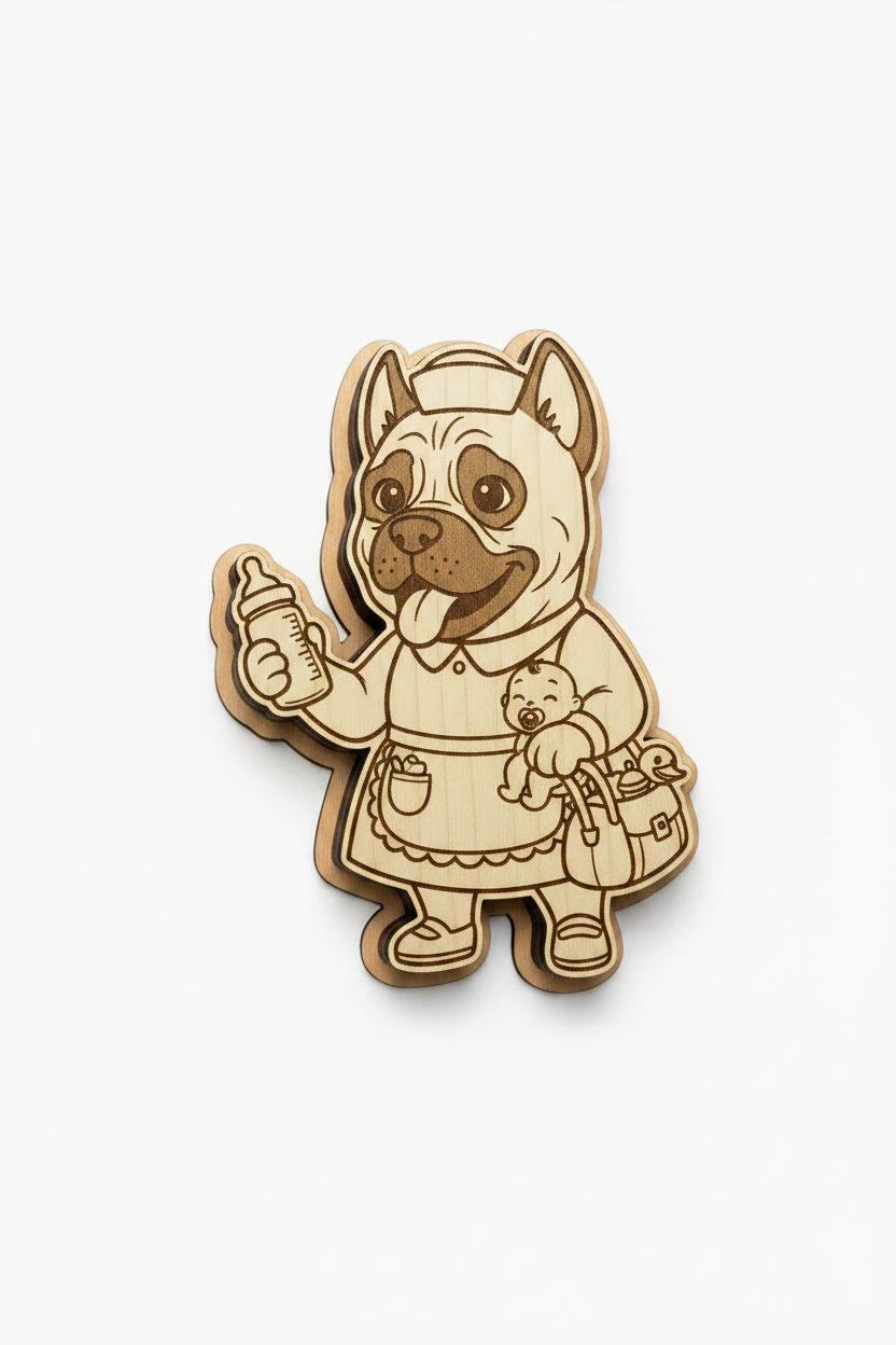 Cane Corso Nanny – Wood Magnet