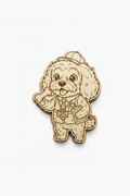 Cockapoo Treats Inspector – Wood Magnet