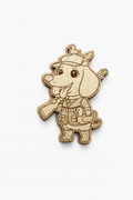 Dachshund Duck Hunter – Wood Magnet