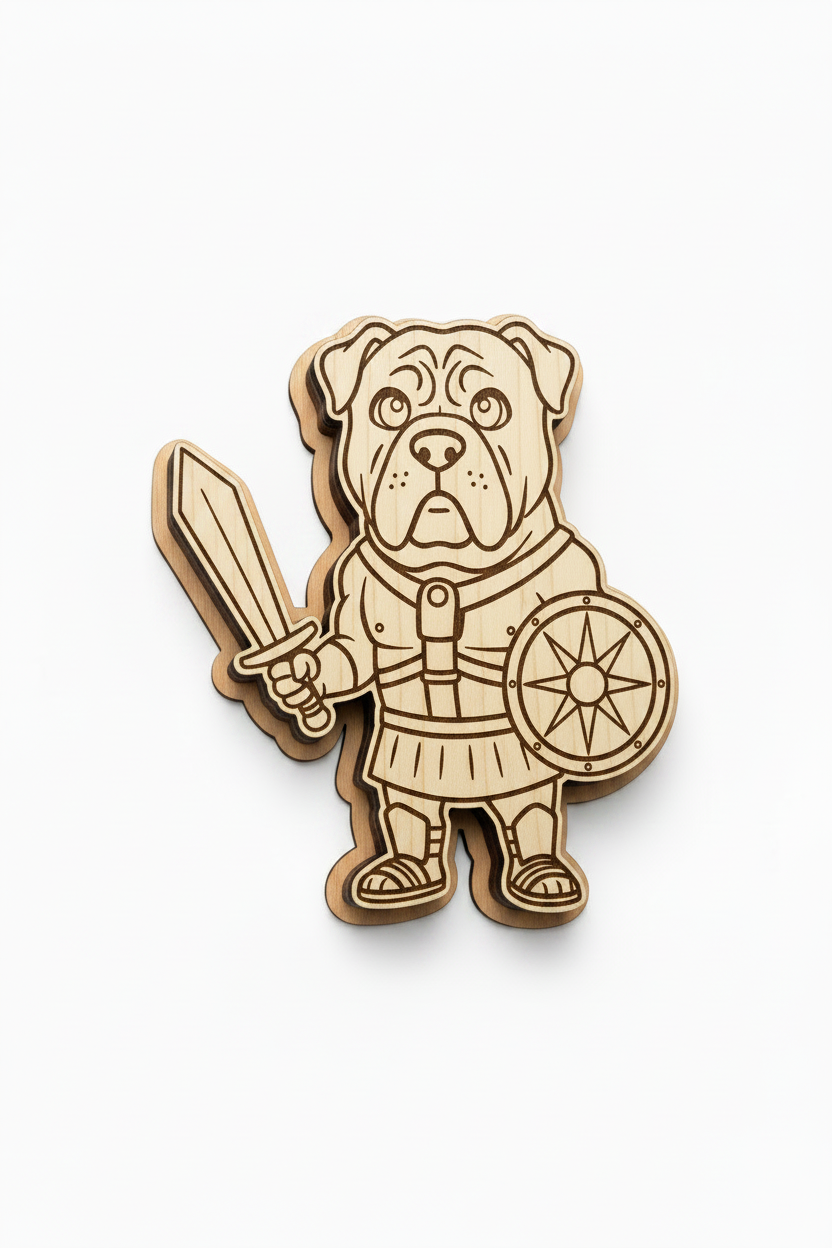 Cane Corso Gladiator – Wood Magnet