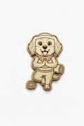 Golden Retriever Yoga Instructor – Wood Magnet