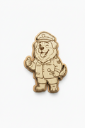 Great Pyrenees Police Officer – Wood Magnet