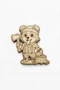 Border Collie Lumberjack – Wood Magnet