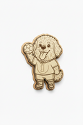 Newfoundland Football Player – Wood Magnet