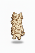 German Shepherd Police Officer – Wood Magnet