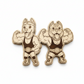 Doberman & Cane Corso Wrestlers – Wood Magnet Duo